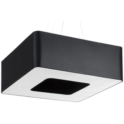 Image of Urano Square Pendant Light Black 60cm E27