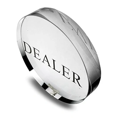 Image of Yuanhe Transparent Poker Dealer Button Game Crystal Casino Dealer, for Games and Card