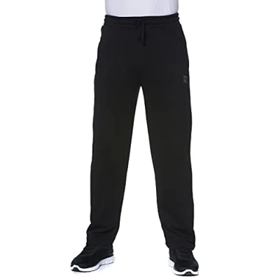 Image of JP 1880 Men&#039;s Big &amp; Tall Logo Elastic Waist Sweat Pants Black Large 702635 10 L