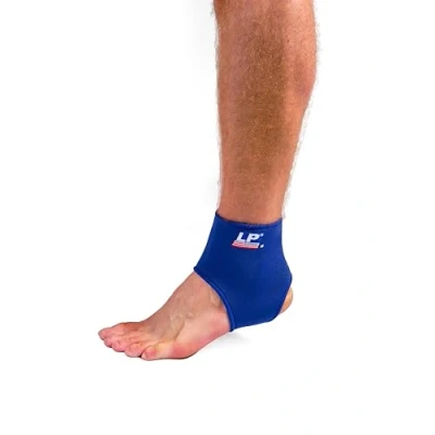 Image of LP Ankle Support with Neoprene Material Effective Sports Injury Rehabilitation &amp; Chronic Pain Relief. Blue, Large