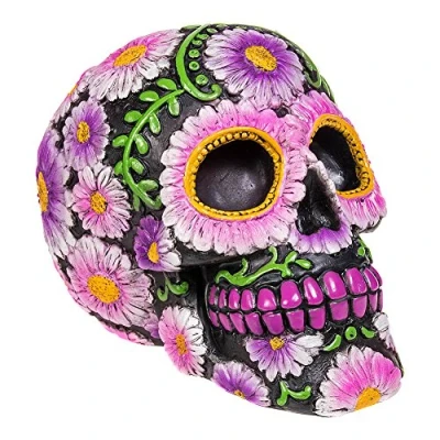 Image of Nemesis Now Sugar Petal Skull 14.5cm, resin, Pale Pink