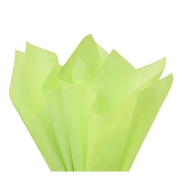 Image of Light Green Tissue Wrapping Paper 5 Sheets 18GSM Colour Fast Acid Free 35 x 45cm