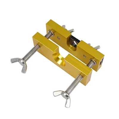 Image of Alnicov Adjustable Mouthpiece Puller Tool Remover Holder Tools for Brass Wind Instruments(Yellow)