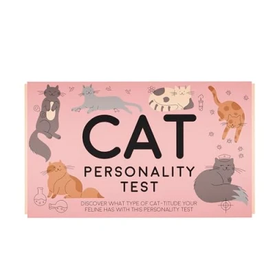 Image of Gift Republic Cat Personality Test Cards Discover Your Cat’s Unique Traits &amp; Attitude with 100 Fun Filled for Lovers New Owners