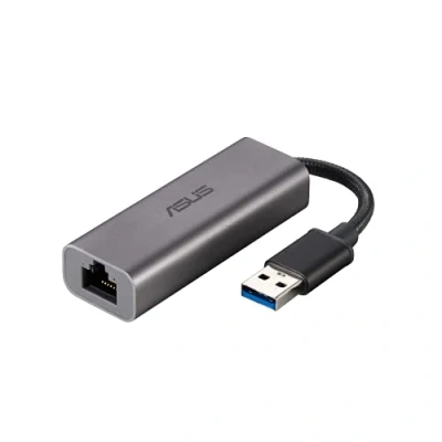 Image of ASUS 2.5G Ethernet USB Adapter (USB C2500) Wired LAN Network Connection for Mac OS, Linux, Windows, Backward Compatible on 2.5G, 1G, 100Mbps, Ideal Gaming