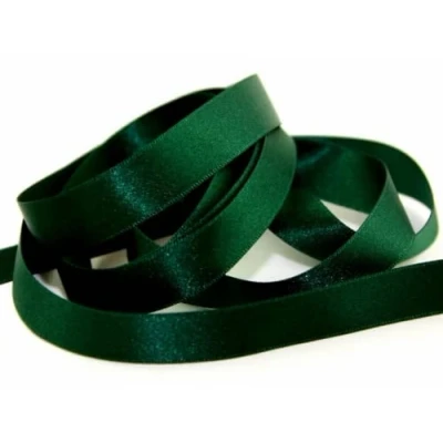 Image of 15mm Berisford Double Faced Satin Ribbon 969 Forest per metre