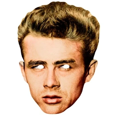 Image of Star Cutouts Printed Card Mask of James Dean Rebel