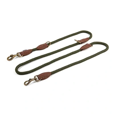 Image of Ancol Heritage Rope Multiway Training and Control Lead Green 2mx12mm
