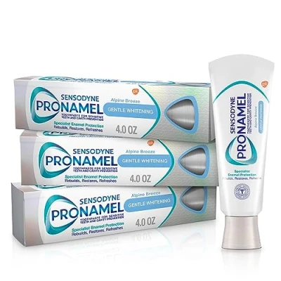 Image of Sensodyne Pronamel Gentle Whitening, Sensitive Toothpaste, 4 oz (Pack of 3)