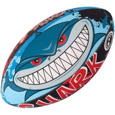 Image of Optimum Rugby Ball Balanced and Responsive for Accurate Handling Kicking of Top Performing Balls Perfect Training Gameplay 2 Ply 410g Shark Attack 3