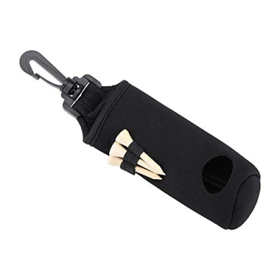 Image of Golf Ball Bag Clip, Holder Pouch Sports Golfing Accessories with 3 Tees(Green) Duffelbag Leisure