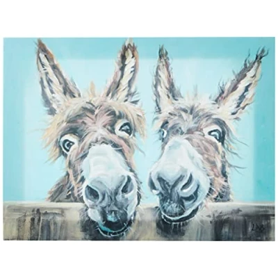Image of Art Group The AFWDC92822 Louise Brown (Double Trouble) Canvas Print, Wood, Multi Colour, 30 x 40 1.3 cm