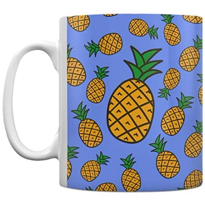 Image of Grindstore Pineapple Power Tea and Coffee Mug White