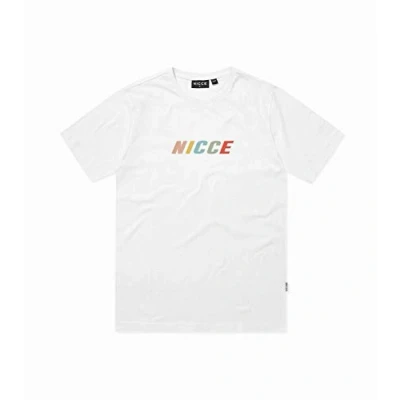 Image of Nicce Men T Shirt Myriad Fashion Casual Sportstyle Active Clothing Everyday New (Medium, White)