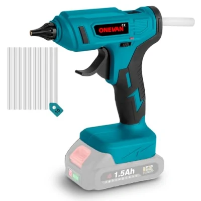 Image of Hot Glue Gun Cordless Melt with 10pcs. 11mm Sticks, for Crafting (Machine Only)