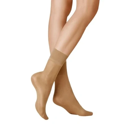 Image of KUNERT Women&#039;s Satin Look 20 Druckfreier Bund Socks, Denier, Cashmere 0540, 35 38