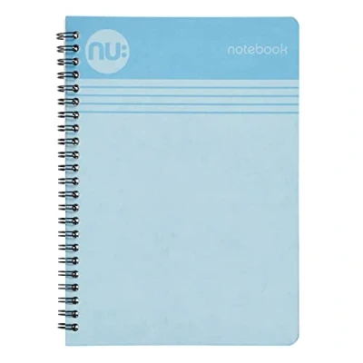 Image of NU: Notebooks Cloud Pastels Range A5 Blue Notebook Wirebound 110 Pages (NU004111 FSC)