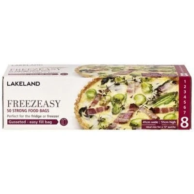 Image of Lakeland Freezeasy Food Freezer Bags, Gusseted, 41 x 51cm, Pack of 50