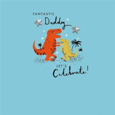 Image of Hallmark Fantastic Daddy Dinosaur Birthday Greetings Card