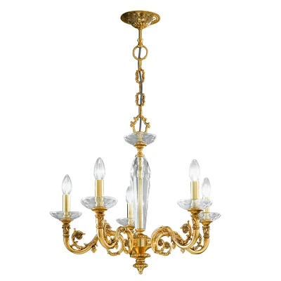 Image of Contarini Multi Arm Chandeliers 5 Light French Gold