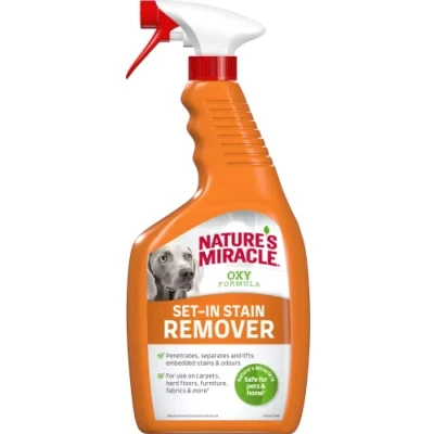 Image of Nature&#039;s Miracle Dog Set In Stain &amp; Odour Remover Oxy Formula 709ml