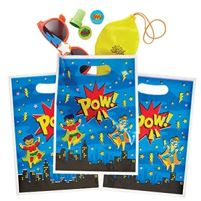 Image of Baker Ross FX754 Rainbow Colours Party Loot Bags Pack of 10, Multipack for Kids