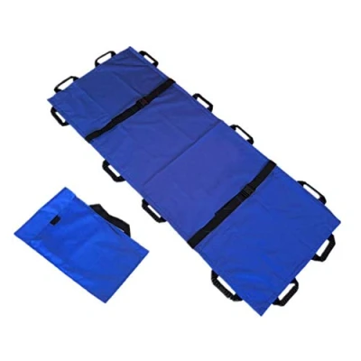 Image of Sobeta Portable Stretcher Waterproof Soft 12 Handles Emergency Rescue Folding For Hospital Sports Venues Ambulance, Medical Disability Care Supplies With Handbag