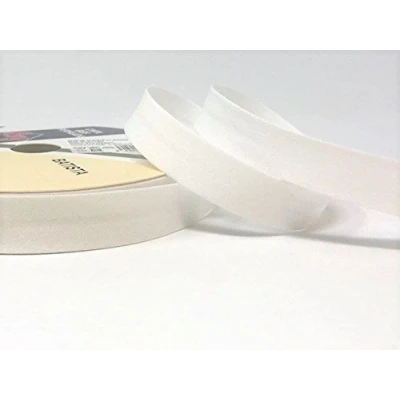 Image of Byetsa Bridal White 18mm Polycotton Bias Binding on a 25m Roll