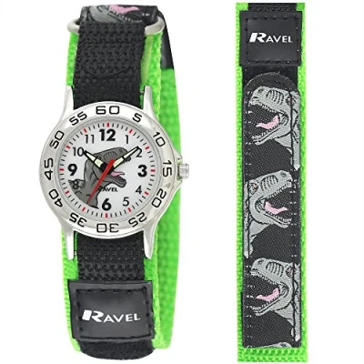 Image of Ravel Children&#039;s Dinosaur Watch with Easy Fasten Action Strap Analogue Quartz R1507.59