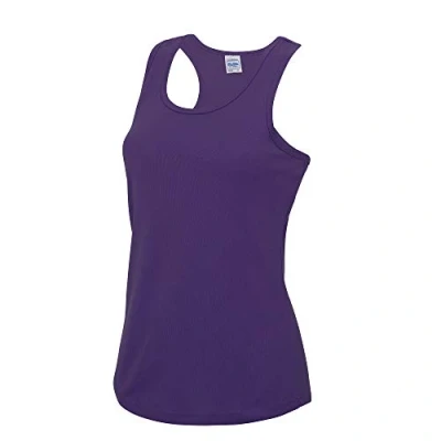 Image of Just Cool Girlie Fit Sports Ladies Vest / Tank Top (XS) (Purple)