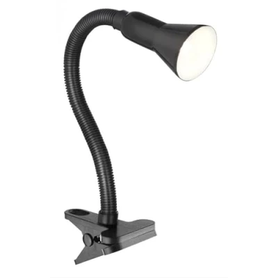 Image of Searchlight Task clamp lamp desk partner black flexi clip (P4122BK)