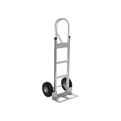Image of Steel Sack Truck, Heavy Duty Industrial Hand Trolley with P Handle &amp; Pneumatic Wheels