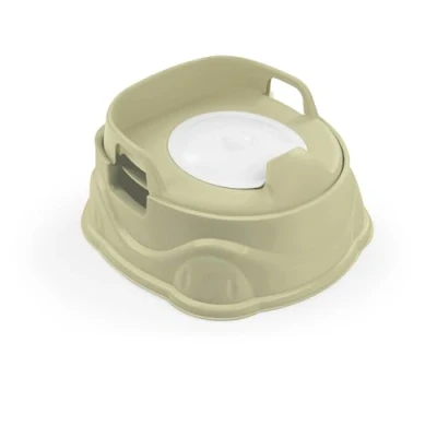 Image of Dolu 3 in 1 Potty Training System Potty, Toilet Adapter &amp; Step Stool Eco Green Kids Easy to Clean Comfortable Design for Toddlers