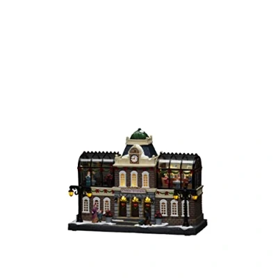 Image of Konstsmide Christmas Decorations LED Scene, with Music, Battery Operated or USB, Indoor, Black Cable, PVC Polyresin, Resin, Multi Coloured