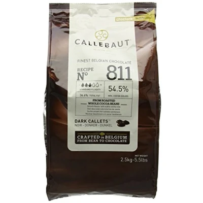 Image of Callebaut Select Dark 54.5 Percent Chocolate 811 Callets 2.5 kg