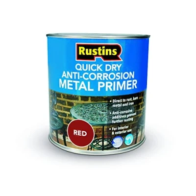 Image of Rustins Quick Dry Anti Corrosion Metal Primer Red 1L