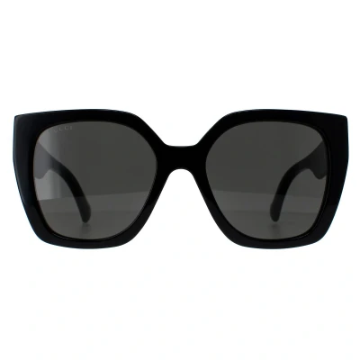 Image of Gucci Sunglasses, Women&#039;s, Size: 55, Black