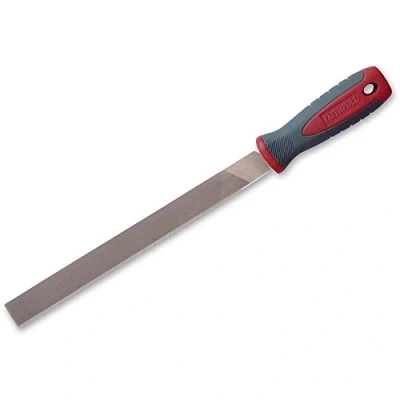 Image of Faithfull FAIFIHSC12 Engineers File Flat Second Cut 300mm (12in), Rd/Grey