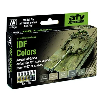 Image of Vallejo Model Air Set IDF Army Colors,17 ml (Pack of 1)
