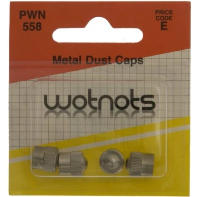 Image of Wot Nots Pearl PWN558 Tyre Valve Metal Dust Caps (4 Pieces)