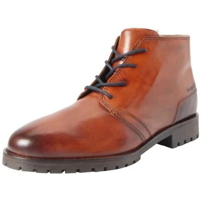 Image of bugatti Men&#039;s Paule Low lace up Shoes, Cognac, 8 UK