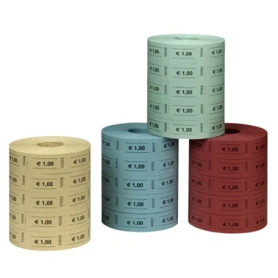 Image of Herlitz 10733368 Tickets 1 Euro Coloured Marked 5 x 1000 Tearable