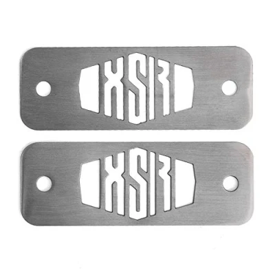 Image of Oldbones 1 Pair For XSR 900 XSR900 Stainless Steel Fuse Box Top Plates Powder Coated Gloss In Silver