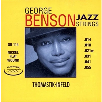 Image of Thomastik Einzelsaite E .053fw Nickel, flatwound GB53 für Gitarre George Benson Jazz Satz GB112