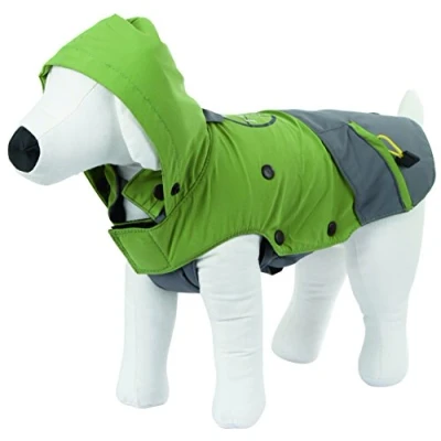 Image of Kerbl Outdoor Dog Coat Vancouver, 45 cm, Green/ Grey