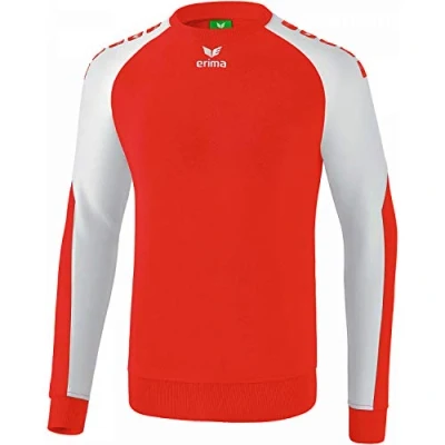 Image of Erima Men Essential 5 C Sweat Shirt Red/White, 2X Large