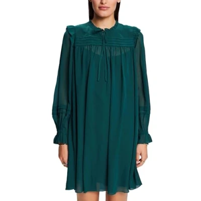 Image of ESPRIT Women&#039;s 103EE1E342 Dress, 305/EMERALD Green, 16