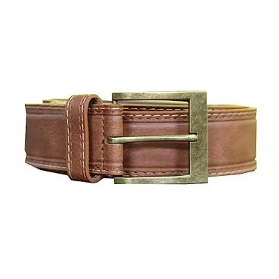 Image of D555 Mens Dylan Big Tall Tan Bonded Leather Metal Buckle Belt 56