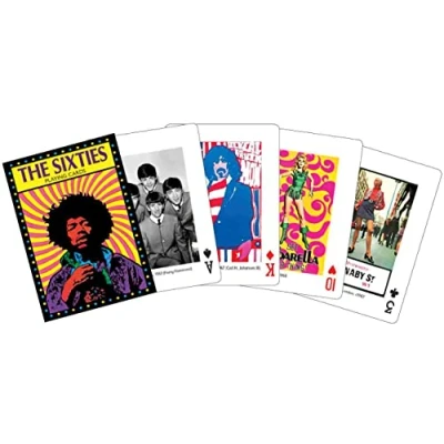Image of signs unique The Sixties Pack of 52 Playing Cards + jokers (gib)
