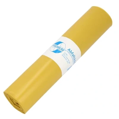 Image of Deiss Type 60.Premium 13023.Rubbish Bags 700.x 1100.mm, 25.per roll, Yellow